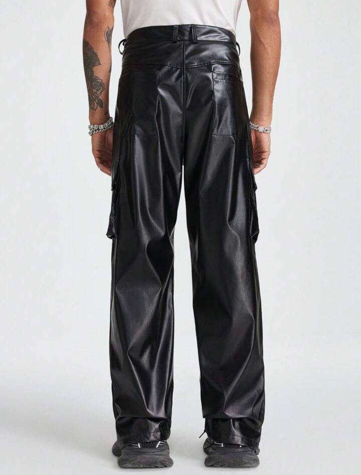 Men' Solid Color Straight Fit Trousers